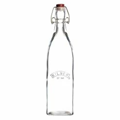 Kilner Swing Top Square Glass Bottle | 1L