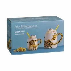 Price & Kensington Animal Mugs (Set Of 2) | Giraffe -Dinnerware Sales 0059.079u 2