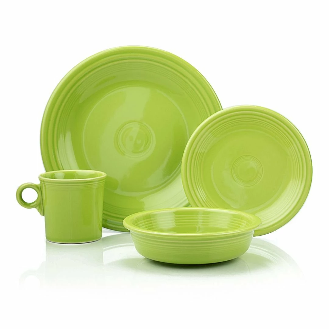 Fiesta® 16-Piece Classic Dinnerware Set | Lemongrass 3 Fiesta® 16-Piece Classic Dinnerware Set | Lemongrass