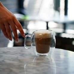Luigi Bormioli Thermic Double Wall Glassware: 2pc Cafe Coffee Cup Set (10oz) -Dinnerware Sales 10973.01 2