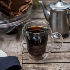 Luigi Bormioli Thermic Double Wall Glassware: 2pc Cafe Coffee Cup Set (10oz) -Dinnerware Sales 10973.01 5