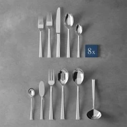 Villeroy & Boch 46-Piece Stainless Steel Flatware & Serving Set | Victor -Dinnerware Sales 1263509084 on fs m b
