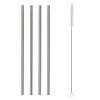 Typhoon PURE Metal Straws & Brush | Set Of 4 -Dinnerware Sales 1401.867u 1