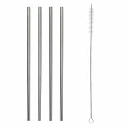Typhoon PURE Metal Straws & Brush | Set Of 4