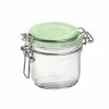 Bormioli Rocco 6.75oz Swing Top Fido Jar | Green Top -Dinnerware Sales 141360mrg121314