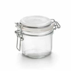 Bormioli Rocco 6.75oz Swing Top Fido Jar | White Top