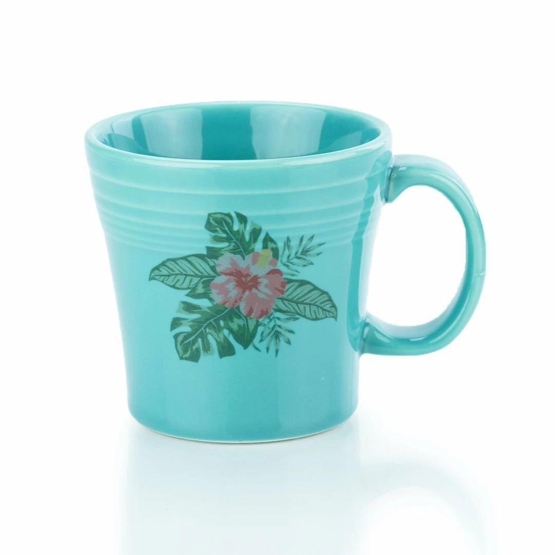 Fiesta® 15oz Tapered Mugs Set Of 4 | Aloha (Turquoise) 4 Fiesta® 15oz Tapered Mugs Set Of 4 | Aloha (Turquoise) - Image 2