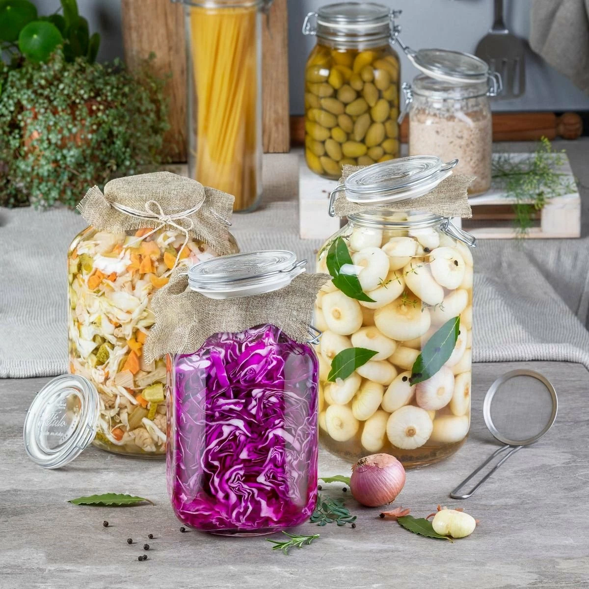 Bormioli Rocco 4L Swing Top Fido Glass Jar 7 Bormioli Rocco 4L Swing Top Fido Glass Jar - Image 5