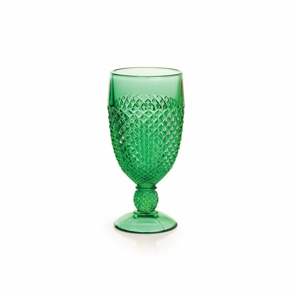 Mosser Glass Addison 10oz Goblet | Emerald Green 3 Mosser Glass Addison 10oz Goblet | Emerald Green