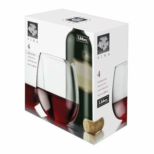 True Brands Vina Stemless Red Wine Glasses Set Of 4 4 True Brands Vina Stemless Red Wine Glasses Set Of 4 - Image 2