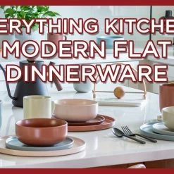 Everything Kitchens Modern Flat 8" Lunch Plates (Set Of 4) | Brown -Dinnerware Sales 175432 maxresdefault