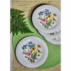 Bamboo Table 4-Piece Plate Gift Set | Wildflowers -Dinnerware Sales 18634161 3