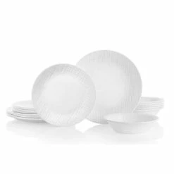 Corelle 18-Piece Dinner Set | Linen Weave
