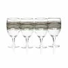 Fiesta® 16oz All Purpose Goblet Glassware (Set Of 4) | Sage Fiesta® Stripes -Dinnerware Sales 227439