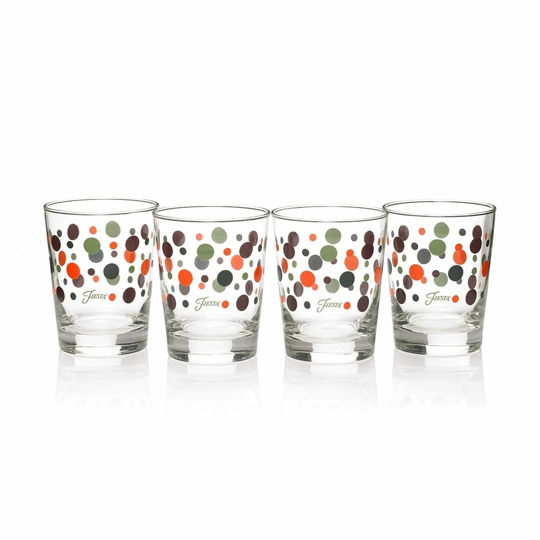 Fiesta® Drinkware Set Of 12 | Slate Fiesta® Dots 4 Fiesta® Drinkware Set Of 12 | Slate Fiesta® Dots - Image 2