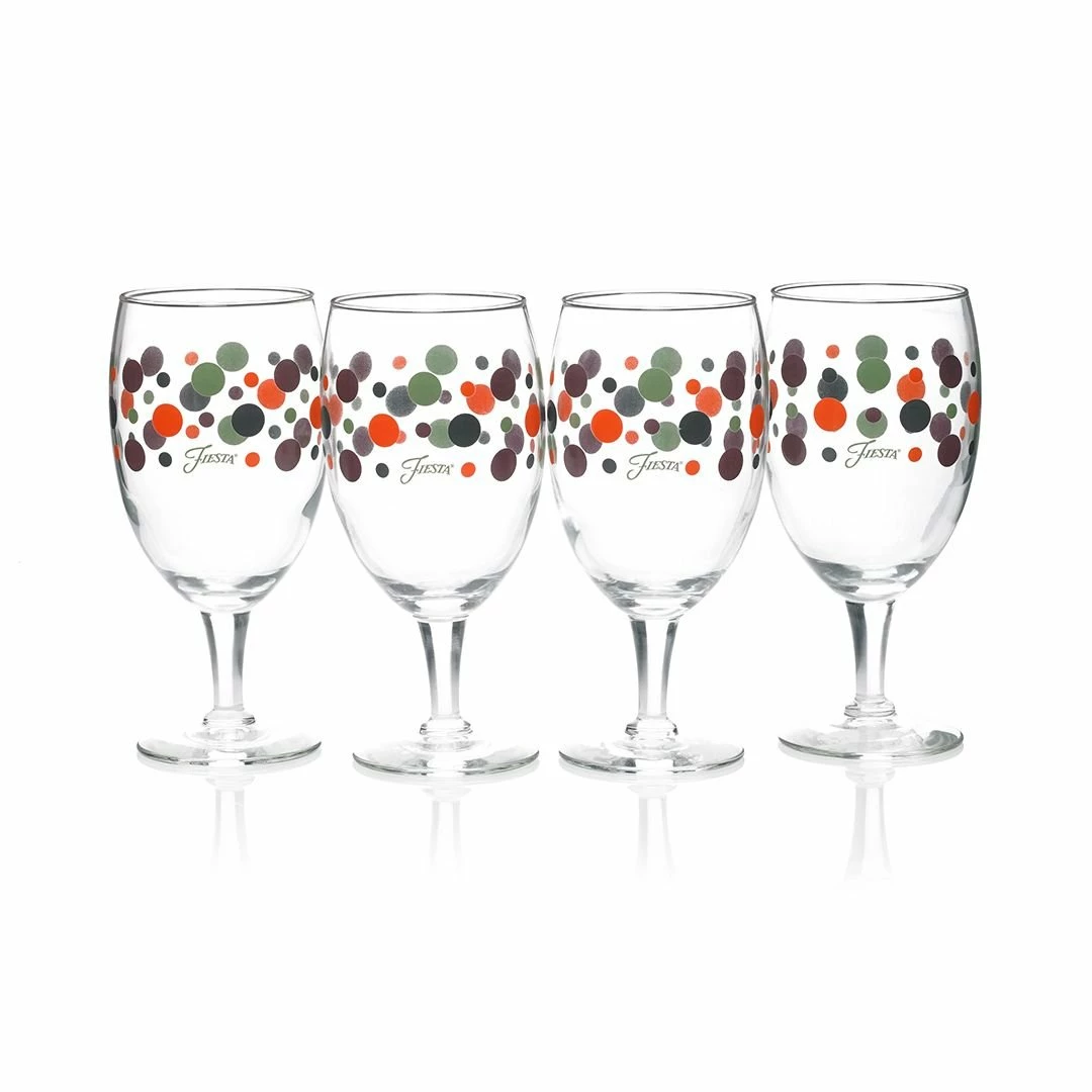 Fiesta® Drinkware Set Of 12 | Slate Fiesta® Dots 5 Fiesta® Drinkware Set Of 12 | Slate Fiesta® Dots - Image 3