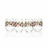 Fiesta® 15oz Stemless Glassware (Set Of 4) | Slate Fiesta® Dots