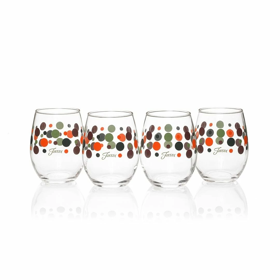 Fiesta® Drinkware Set Of 12 | Slate Fiesta® Dots 6 Fiesta® Drinkware Set Of 12 | Slate Fiesta® Dots - Image 4