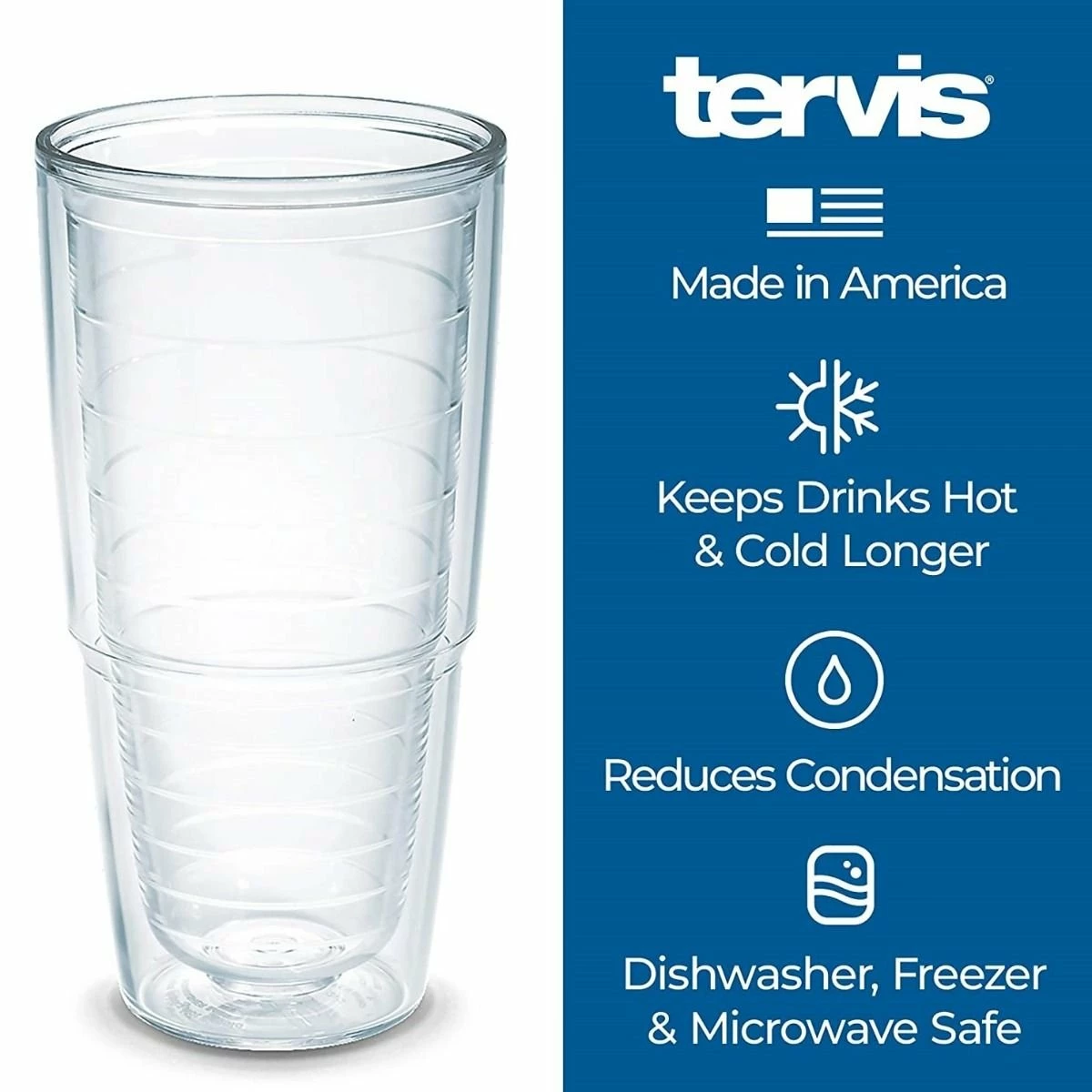Tervis® 24oz Double-Walled Insulated Tumbler With Lid | Fiesta® Stripes - Meadow 5 Tervis® 24oz Double-Walled Insulated Tumbler With Lid | Fiesta® Stripes - Meadow - Image 3