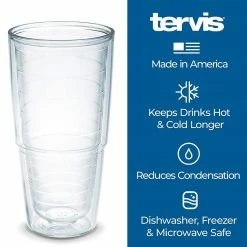 Tervis® 24oz Double-Walled Insulated Tumbler With Lid | Fiesta® Stripes - Sunny -Dinnerware Sales 24tumbler3 5
