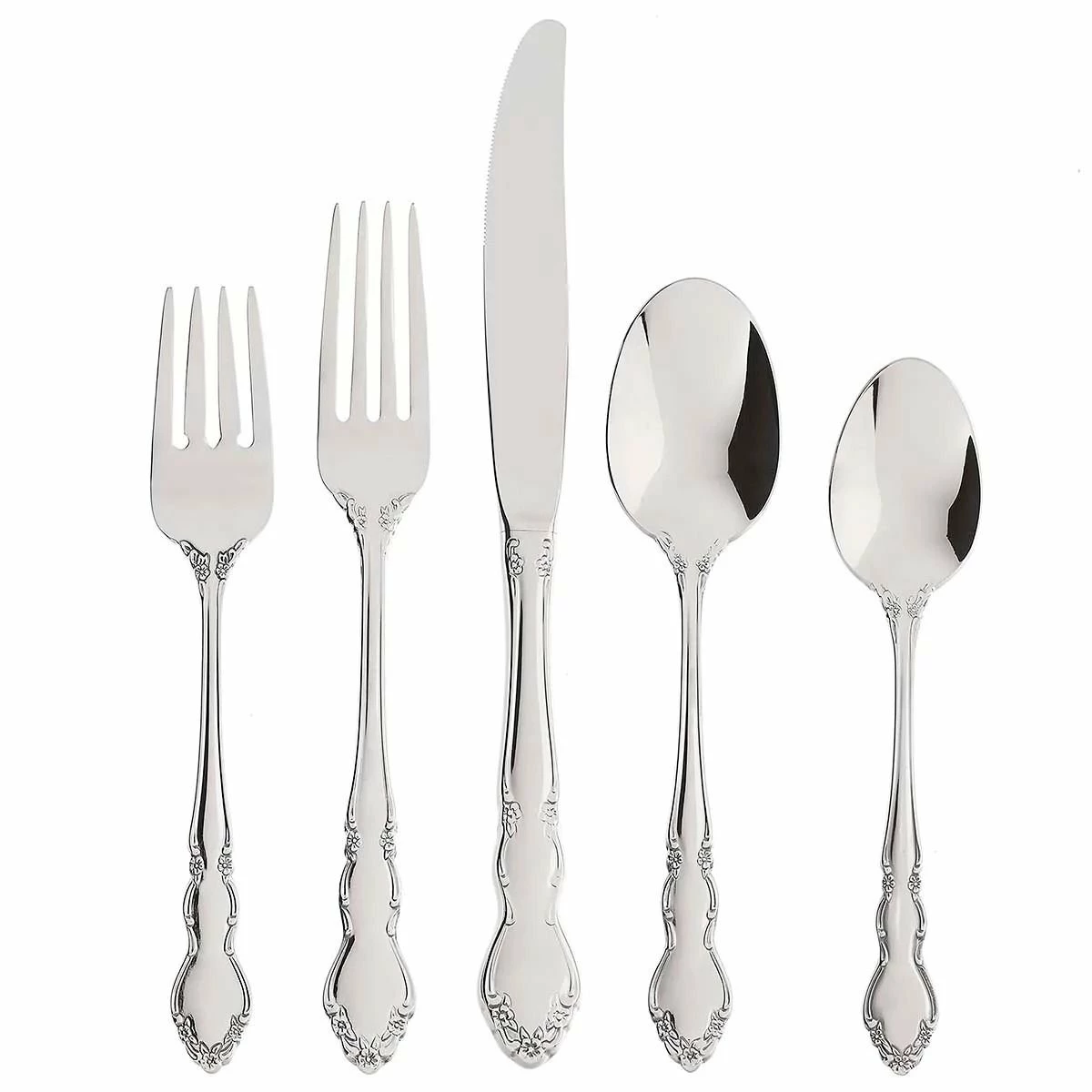 Oneida 18/10 Stainless Steel 20-Piece Flatware Set | Dover 3 Oneida 18/10 Stainless Steel 20-Piece Flatware Set | Dover