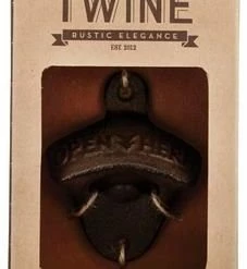 True Brands Bottle Opener - Rustic Wall-Mounted Farmhouse Style -Dinnerware Sales 2771 packaging compressed