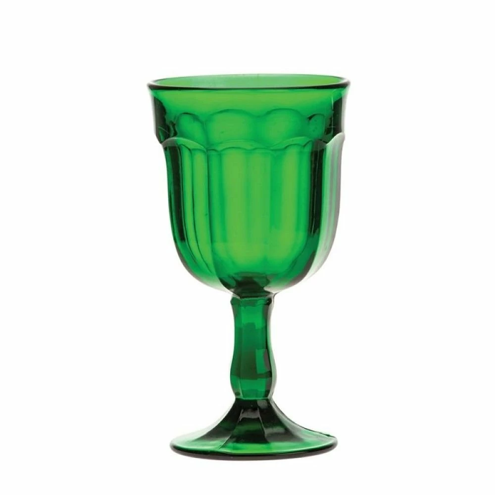 Mosser Glass Arlington 10oz Goblet | Hunter Green 3 Mosser Glass Arlington 10oz Goblet | Hunter Green