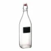 Bormioli Rocco 33.75oz Swing Top Glass Bottle With Chalkboard Label
