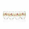Fiesta® 15oz Stemless Glassware (Set Of 4) | Warm Dots