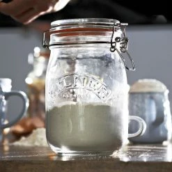 Kilner Swing Top Round Glass Jar | 1L -Dinnerware Sales 34jar6