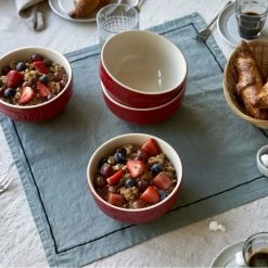 Staub 2-Piece Large Universal Bowl Set | Cherry -Dinnerware Sales 424423092