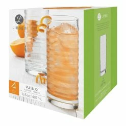 Libbey Pueblo 16.5oz Cooler Glasses | Set Of 4 -Dinnerware Sales 4pc pueblo cooler p2757 3d