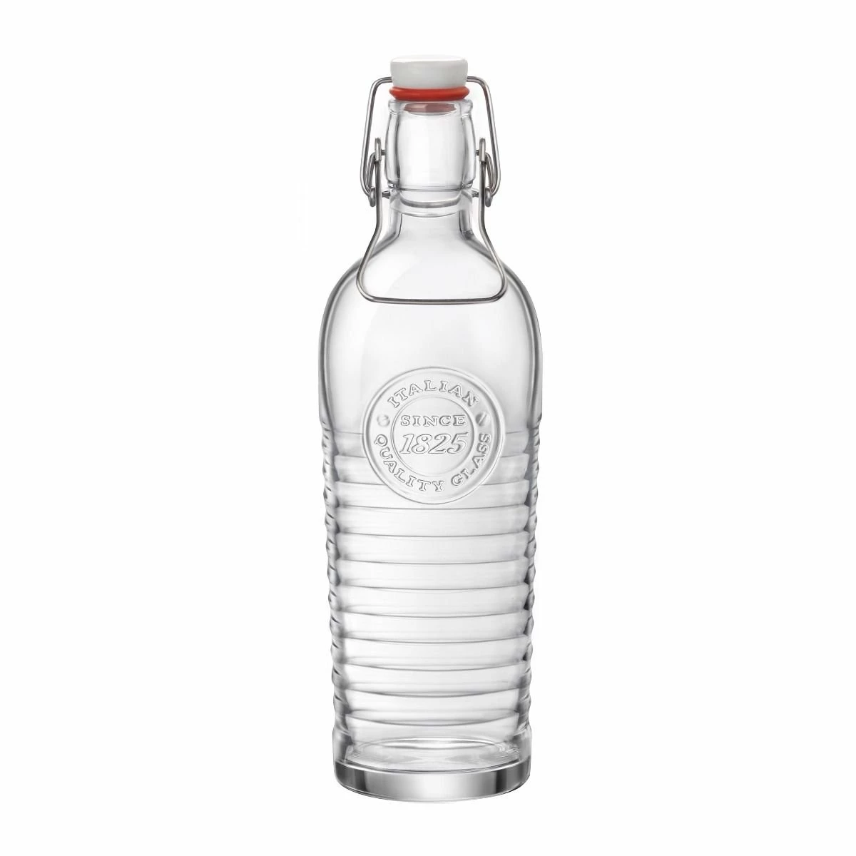 Bormioli Rocco Officina 1825 Clear Bottle With Swing Top - 33.75 Oz 3 Bormioli Rocco Officina 1825 Clear Bottle With Swing Top - 33.75 Oz
