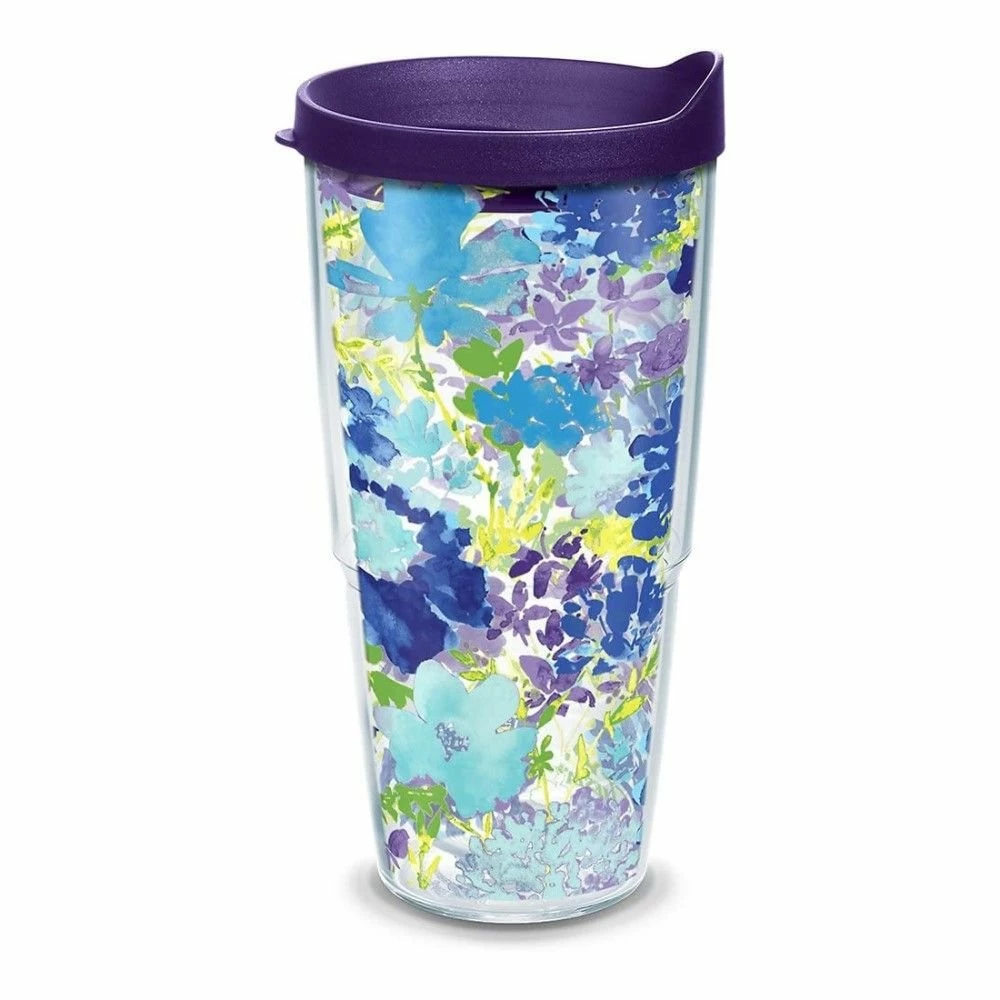 Tervis® 24oz Double-Walled Insulated Tumbler With Lid | Fiesta® Floral Bouquet - Purple 3 Tervis® 24oz Double-Walled Insulated Tumbler With Lid | Fiesta® Floral Bouquet - Purple