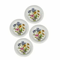 Bamboo Table 4-Piece Plate Gift Set | Wildflowers