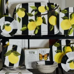 Bamboo Table Dinner Plate | Lemon Branch 10 Bamboo Table Dinner Plate | Lemon Branch -Dinnerware Sales 6546541dfghsf 4