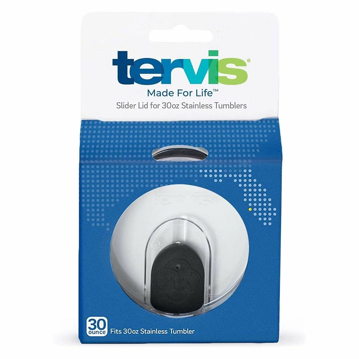 Tervis® Slider Lid | Fits 30oz Stainless Steel Tumblers - Clear & Black 3 Tervis® Slider Lid | Fits 30oz Stainless Steel Tumblers - Clear & Black