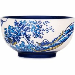 Fuji Merchandise 6.25" Bowl With Wooden Lid & Trivet Set | Hokusai -Dinnerware Sales 71omrut0xis. ac sl1500
