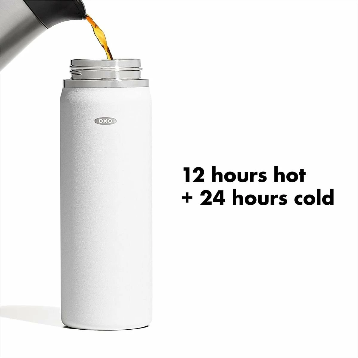 OXO Good Grips 16oz Thermal Mug Water Bottle | Quartz 5 OXO Good Grips 16oz Thermal Mug Water Bottle | Quartz - Image 3