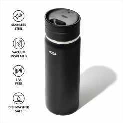 OXO Good Grips 20oz Thermal Mug Water Bottle | Onyx -Dinnerware Sales 81 rflwbtml. ac sl1500
