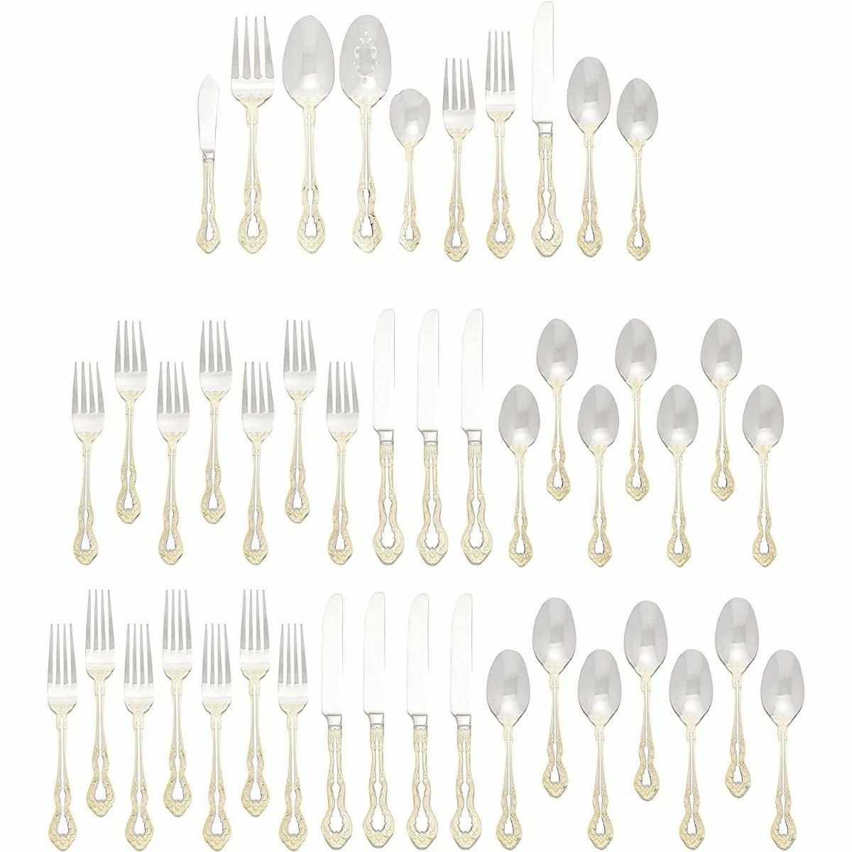 Oneida 18/10 Stainless Steel 45-Piece Flatware Set | Golden Mandolina 4 Oneida 18/10 Stainless Steel 45-Piece Flatware Set | Golden Mandolina - Image 2