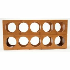 Lipper International Stacking 5-Bottle Wine Rack | Bamboo 11 Lipper International Stacking 5-Bottle Wine Rack | Bamboo -Dinnerware Sales 8305 stacked np