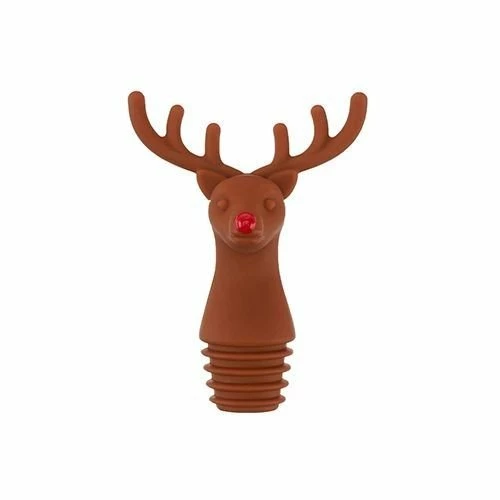 True Brands Reindeer Bottle Stopper 3 True Brands Reindeer Bottle Stopper