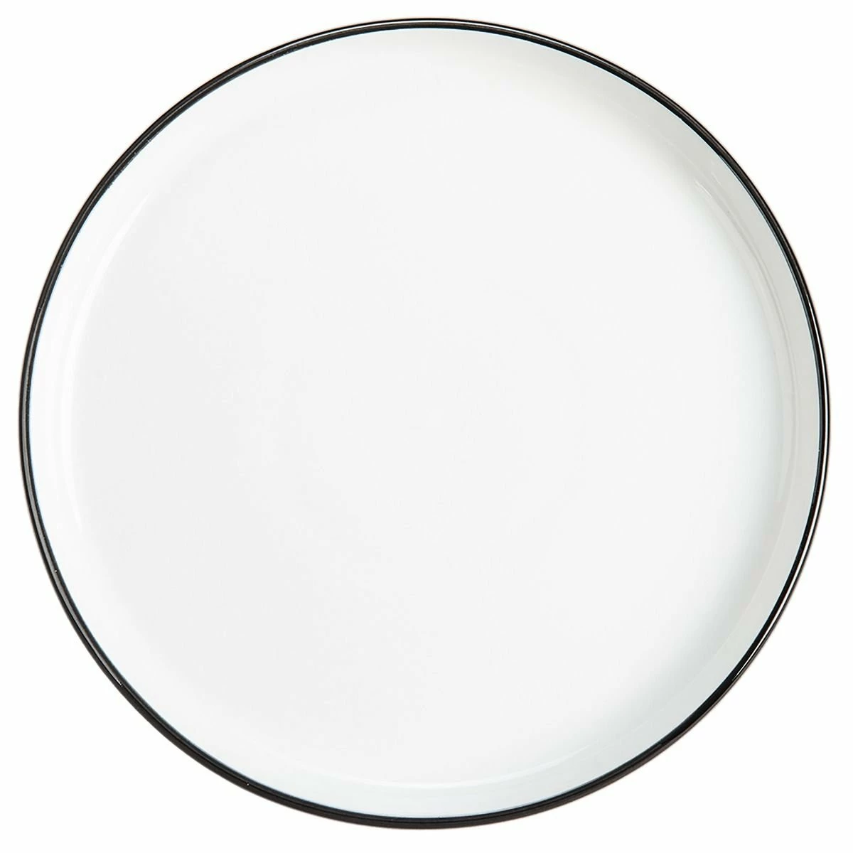 BIA Cordon Bleu 10" Dinner Plate | Stackable (Black Rim) 3 BIA Cordon Bleu 10" Dinner Plate | Stackable (Black Rim)