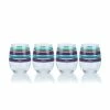 Fiesta® 15oz Stemless Glassware (Set Of 4) | Desert Stripes -Dinnerware Sales 919dsr set4