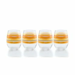 Fiesta® 15oz Stemless Glassware (Set Of 4) | Sienna Sunset