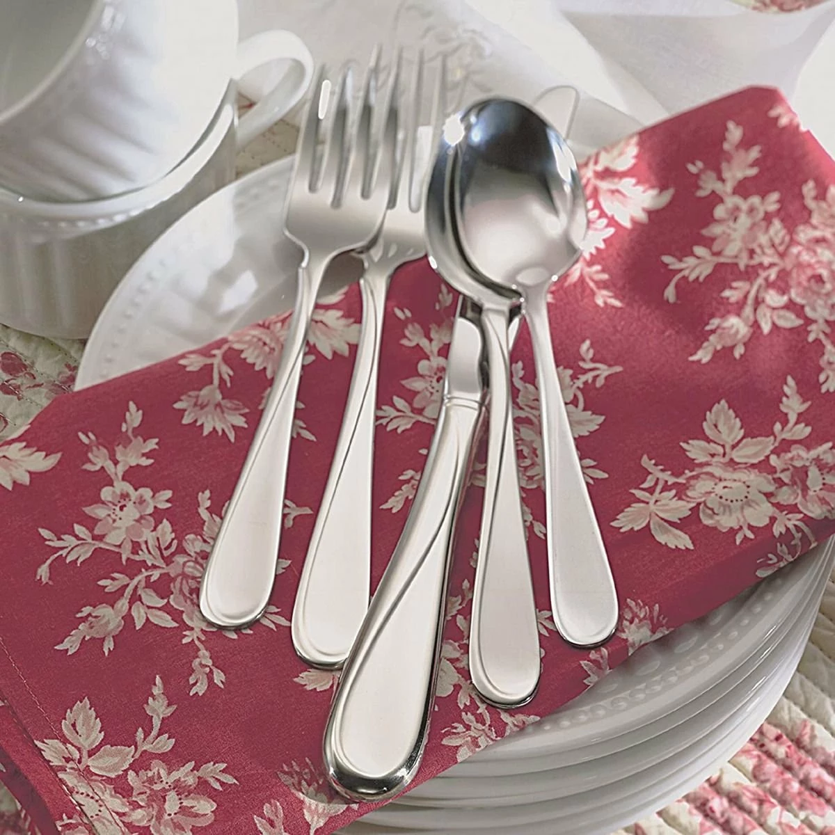 Oneida 18/0 Stainless Steel 20-Piece Flatware Set | Flight 6 Oneida 18/0 Stainless Steel 20-Piece Flatware Set | Flight - Image 4