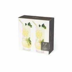 Viski® Deco Crystal Highball Glasses -Dinnerware Sales 9540 true 4