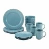 Rachael Ray Cucina Collection 16-Piece Dinnerware Set | Agave Blue