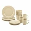 Rachael Ray Cucina Collection 16-Piece Dinnerware Set | Almond Cream -Dinnerware Sales almondin1